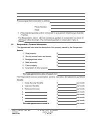 Form GDN C102 Petition for Guardianship, Conservatorship, or Protective Arrangement of an Adult - Washington, Page 6