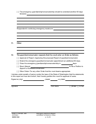 Form GDN E304 Emergency Guardian/Conservator&#039;s Report and Motion to Close or Extend - Washington, Page 3