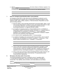 Form GDN E303 Order Appointing Emergency Guardian and/or Conservator - Washington, Page 3