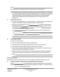 Form GDN E303 Order Appointing Emergency Guardian and/or Conservator - Washington, Page 4