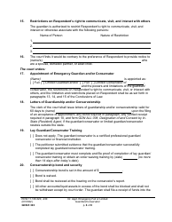Form GDN E303 Order Appointing Emergency Guardian and/or Conservator - Washington, Page 6