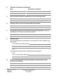 Form GDN R202 Guardian/Conservator&#039;s Plan and Motion to Approve - Washington, Page 2