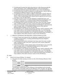 Form CrRLJ09.0200 Order on Petition Re: Vacating Conviction - Washington, Page 4
