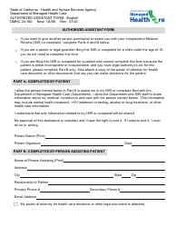 Form DMHC20-224 Independent Medical Review (Imr) Application/Complaint Form - California, Page 3