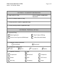 Form DMHC10-195 Pre-filing Request Form - California, Page 2