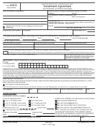 Document preview: IRS Form 433-D Installment Agreement