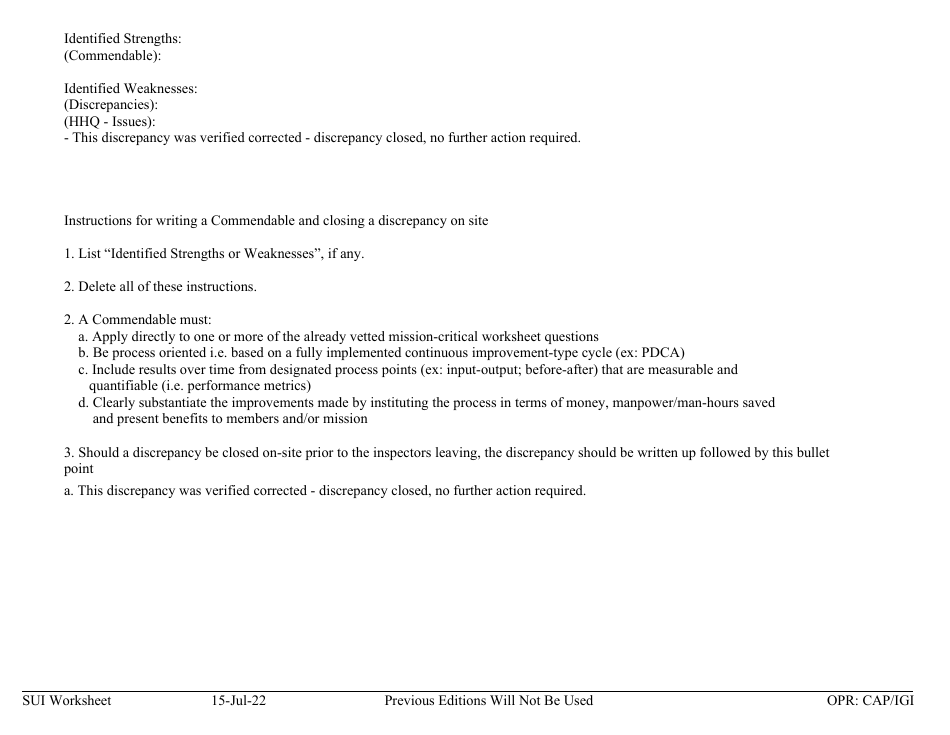 Form D-1 Sui Worksheet - Education and Training, Page 3