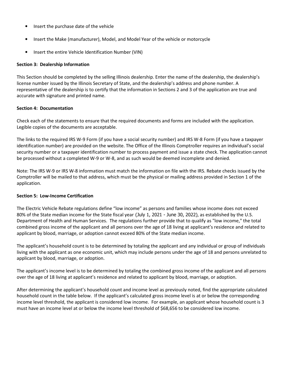 Form APC669 (IL532 3077) Illinois Electric Vehicle Rebate Program Application Form - Illinois, Page 4