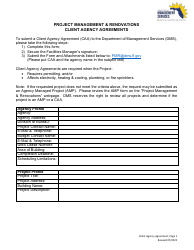 Document preview: Project Management & Renovations - Client Agency Agreements - Florida