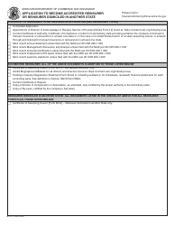 Form MO375-1793 Application to Become an Accredited Reinsurer or Reinsurer Domiciled in Another State - Missouri, Page 2