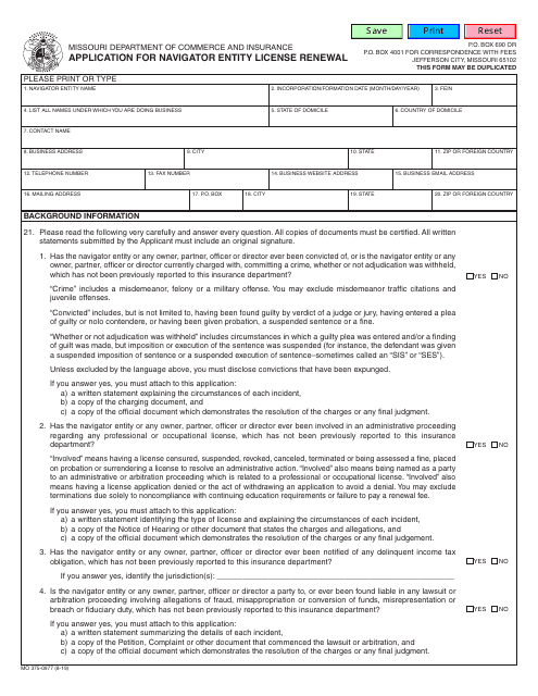 Form MO375-0977  Printable Pdf