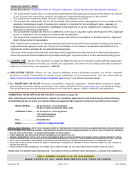 Form 165 Initial Application/Reinstatement Application - South Carolina, Page 2