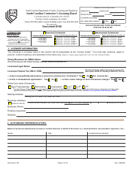Form 165 Initial Application/Reinstatement Application - South Carolina, Page 3
