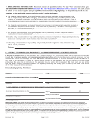 Form 165 Initial Application/Reinstatement Application - South Carolina, Page 7