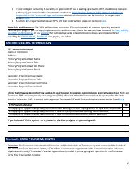 Tennessee Teacher Apprenticeship Application - Tennessee, Page 2