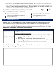 Tennessee Teacher Apprenticeship Application - Tennessee, Page 3
