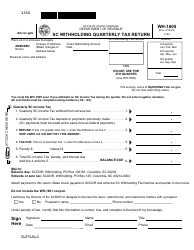 Document preview: Form WH-1605 Sc Withholding Quarterly Tax Return - South Carolina