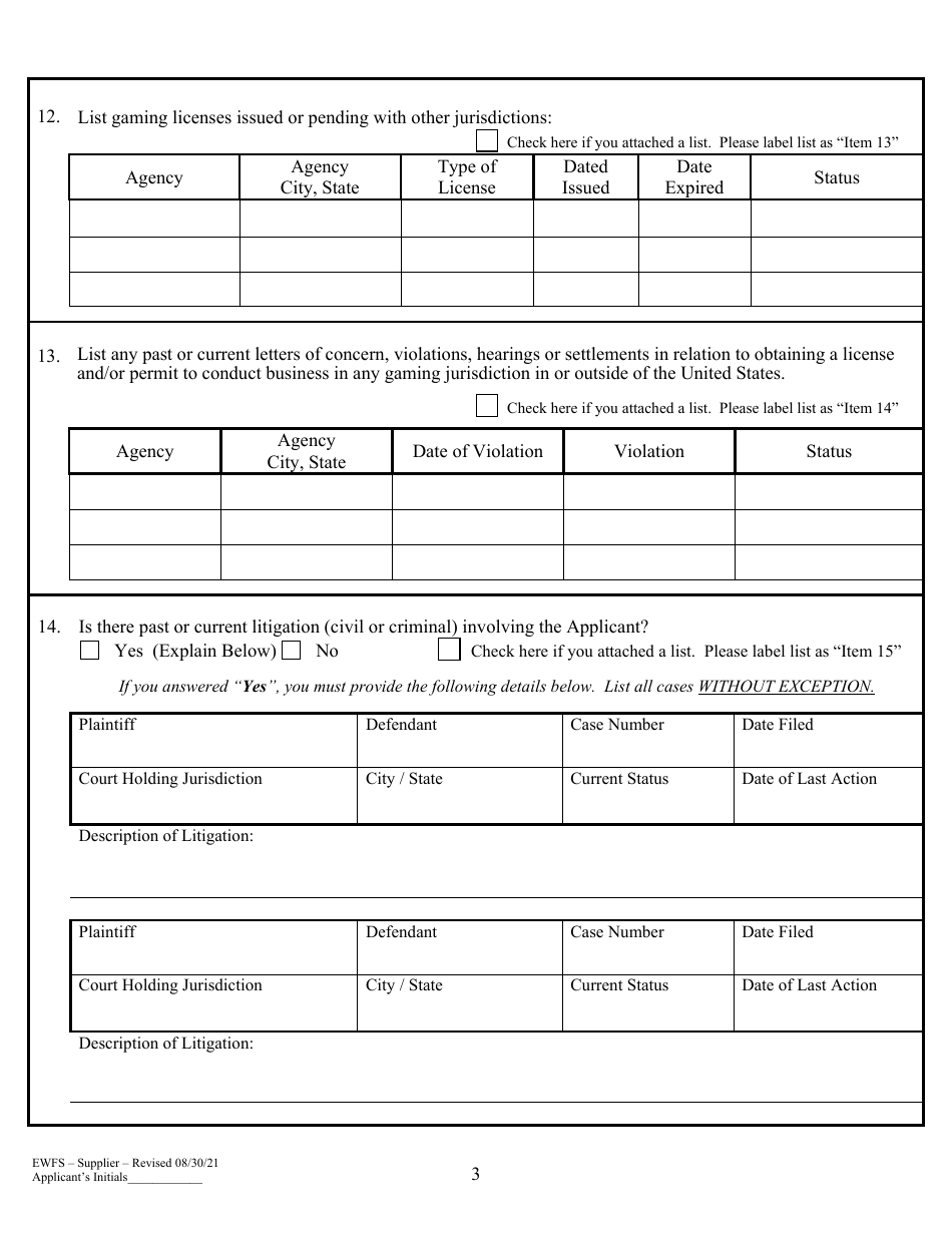 Supplier Application - Arizona, Page 6