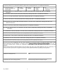 Application for Radioactive Material License - Arkansas, Page 2