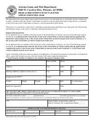 Document preview: Form 306 High Achievement Scout License Application - Arizona