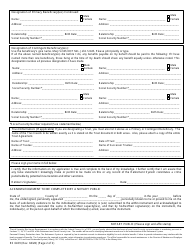 Form RS6439 Pensioner's Designation of Beneficiaries - New York, Page 2
