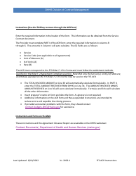 Instructions for Agreement Closeout Report - Fee-For-Service - Maine, Page 2