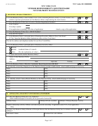 Form AC3291-S Vendor Responsibility Questionnaire - Not-For-Profit Business Entity - New York, Page 2