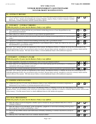 Form AC3291-S Vendor Responsibility Questionnaire - Not-For-Profit Business Entity - New York, Page 3