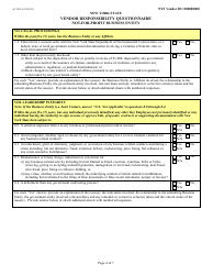 Form AC3291-S Vendor Responsibility Questionnaire - Not-For-Profit Business Entity - New York, Page 4