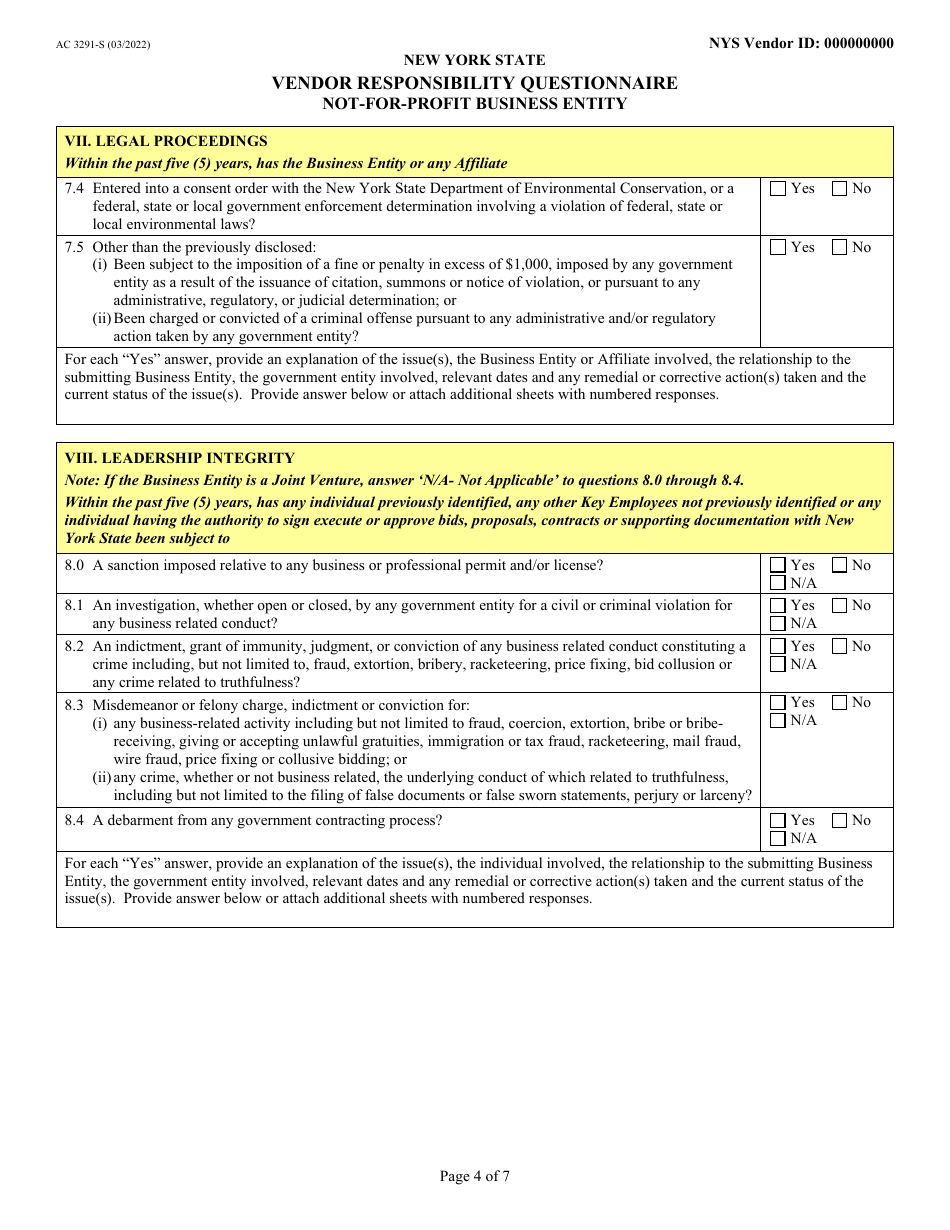 What Is A Vendor Responsibility Questionnaire