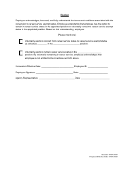 Career Service Exempt Conversion Notice and Election Form - Utah, Page 2