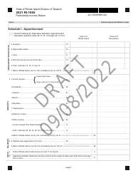 Form RI-1065 Partnership Income Return - Draft - Rhode Island, Page 4