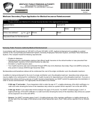 Form 6260 Medicare Secondary Payer Application for Medical Insurance Reimbursement - Kentucky