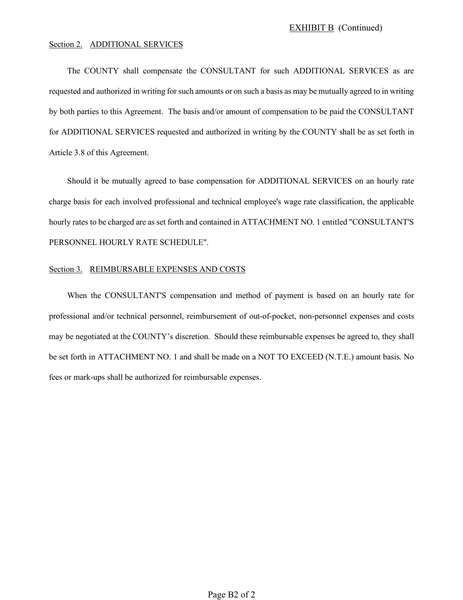 professional Services Agreement (Psa) - Individual Project - Lee County, Florida, Page 3