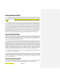 Lee County Construction Contract Agreement Form - Lee County, Florida, Page 2