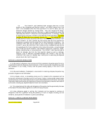 Lee County Construction Contract Agreement Form - Lee County, Florida, Page 4
