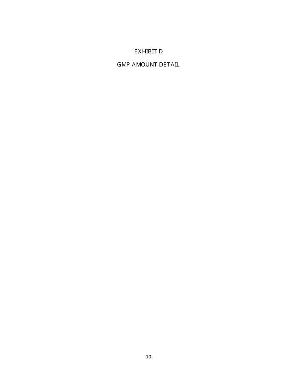 Design-Build Agreement Construction Phase Amendment - Lee County, Florida, Page 10