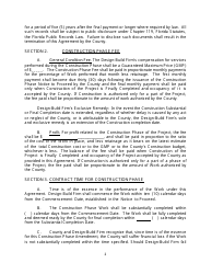Design-Build Agreement Construction Phase Amendment - Lee County, Florida, Page 2