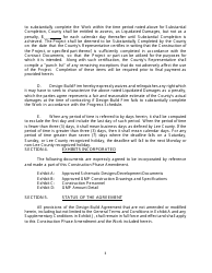 Design-Build Agreement Construction Phase Amendment - Lee County, Florida, Page 3