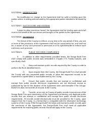 Design-Build Agreement Construction Phase Amendment - Lee County, Florida, Page 4