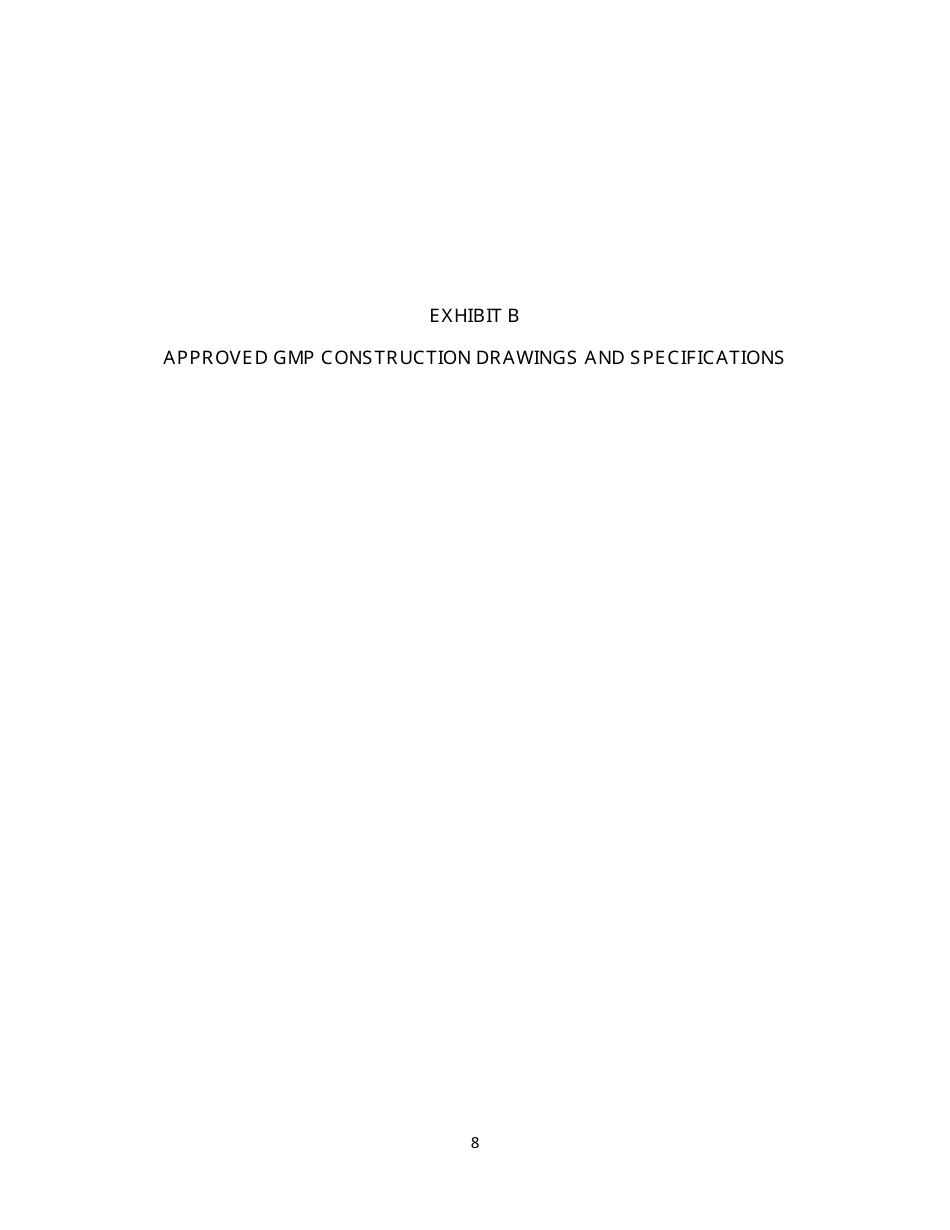 Design-Build Agreement Construction Phase Amendment - Lee County, Florida, Page 8