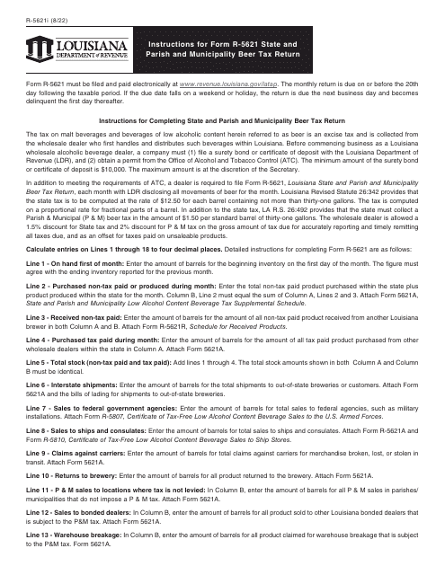 Form R-5621  Printable Pdf