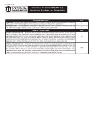 Instructions for Form R-9055, SEV G-5 Monthly Gas Well Report for Exempt Wells - Louisiana, Page 2