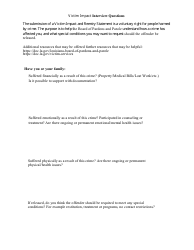 Clemency Victim Impact and Reentry Statement - Louisiana, Page 2