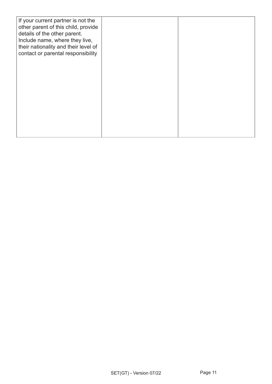 Form SET(GT) Application for Settlement for a Person Granted Limited Leave Under the Dedicated Grenfell Immigration Policy for Survivors - United Kingdom, Page 11