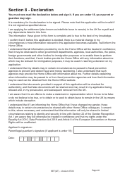 Form SET(GT) Application for Settlement for a Person Granted Limited Leave Under the Dedicated Grenfell Immigration Policy for Survivors - United Kingdom, Page 20