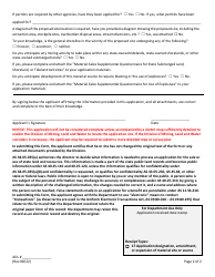 Material Site Designation Application - Alaska, Page 2