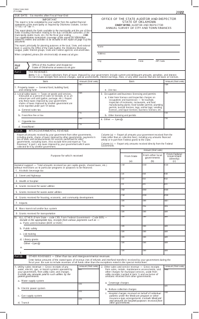 Form SA&I2643 2022 Printable Pdf