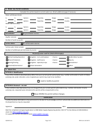 DNR Form 542-1470 Application to Renew Water Use Permit - Iowa, Page 2