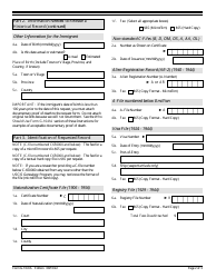 USCIS Form G-1041A Genealogy Records Request, Page 2